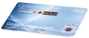 QCT 6 PRO - Gold Access Card One Year Subscription For QuiltMotion 6 Pro Block RockiT or Q'nique ...
