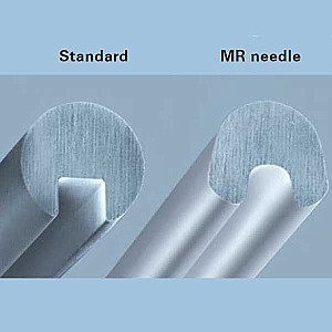 Grace Company MR Machine Needles compared to Standard Machine needles